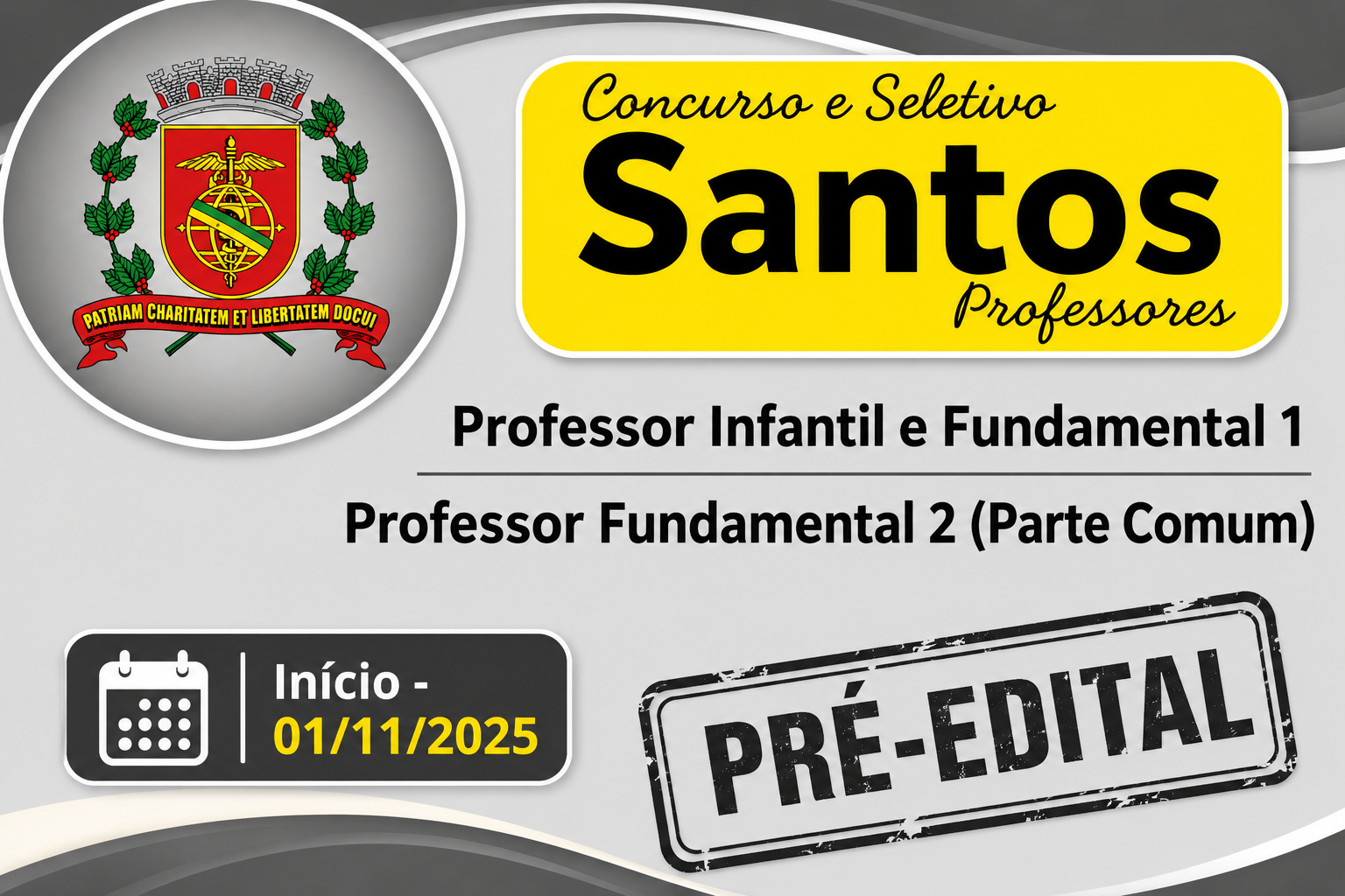 Pré Edital- Santos- Professores - (2025/2026)